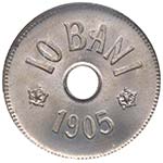 1905. Rumanía. 10 bani. KM 32. Cu-Ni. MS65 ... 