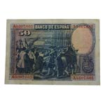 1928. Billetes Españoles. II República. 50 ... 
