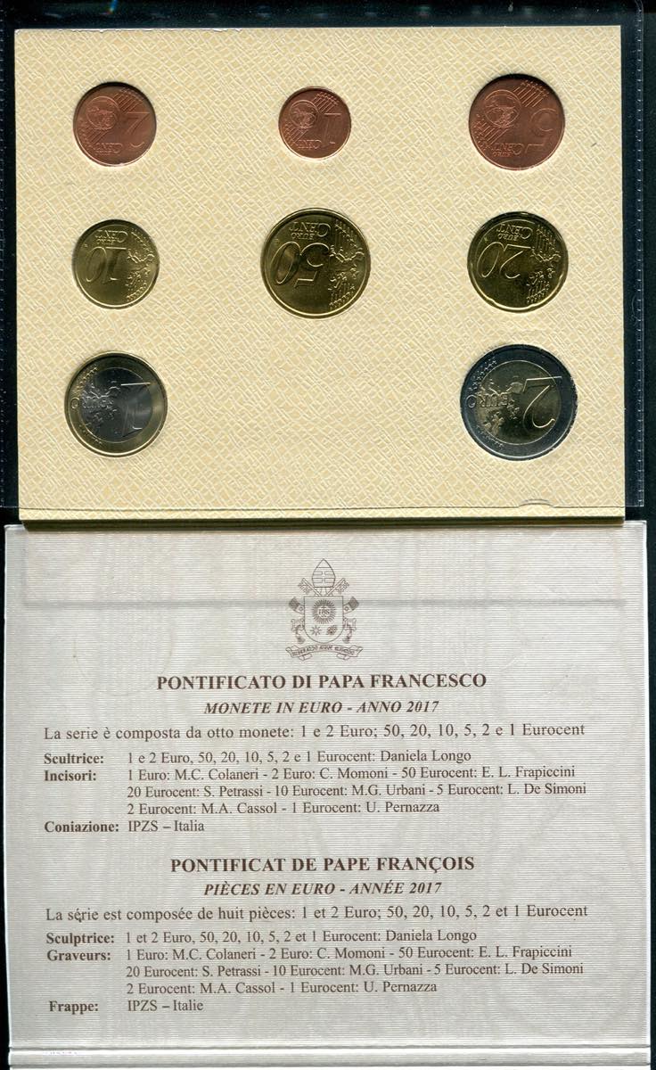 PONTIFICATO DI PAPA FRANCESCO - MONETA COMMEMORATIVA 2 EURO - ANNO 2017