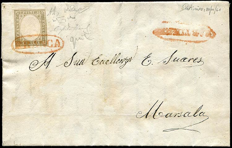 1861 Partinico, Franca ovale ... 
