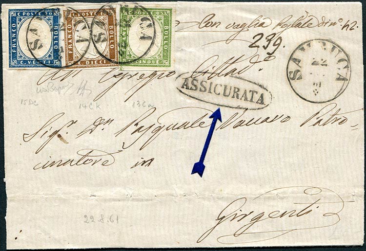 1861 Sambuca, cerchio sardo ... 