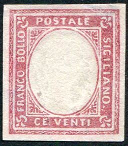 1860 Saggio Ficarotta, c. 20 rosa ... 