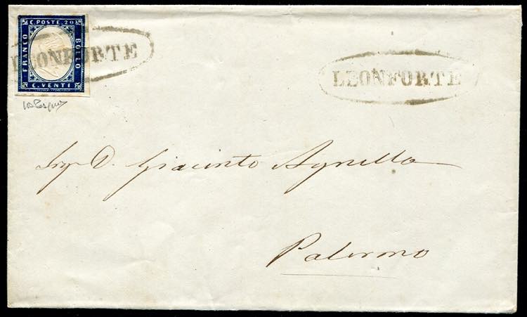 Ovale nominativo - Leonforte 1861, ... 