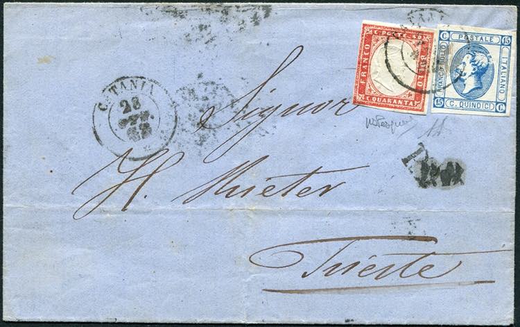 Austria - Catania 1863, doppio ... 