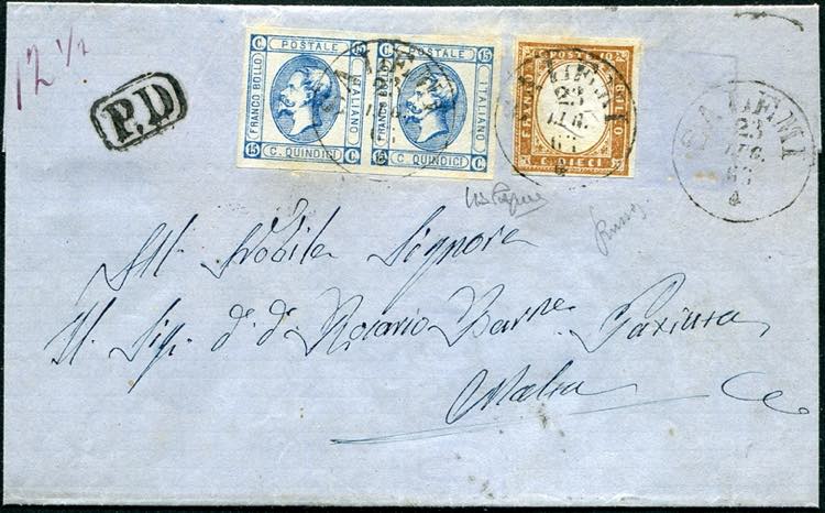 Malta - Salemi 1863, cerchio ... 