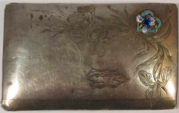 Card holder in 800/1000 silver, ... 