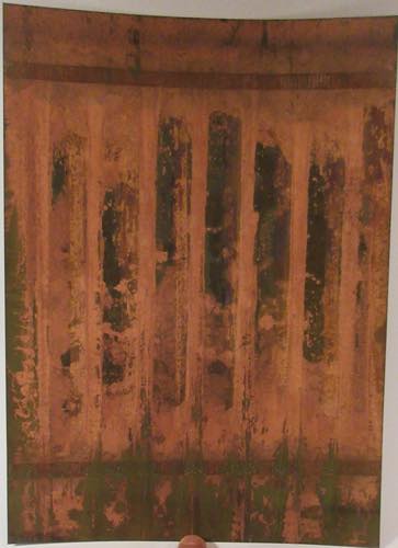 1924 - Copper plate, cm. 22.5 x ... 
