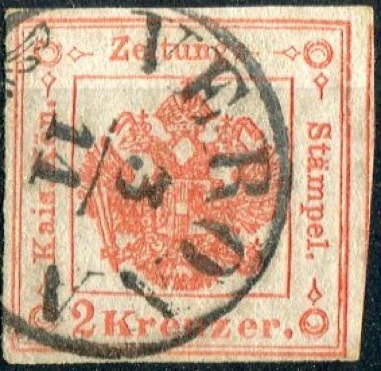 1859 - Postage for newspapers, 2 ... 