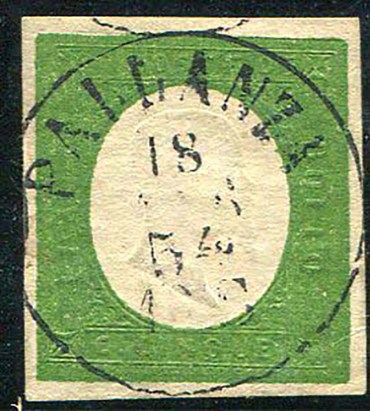 1854 Sardegna, III emissione, c. 5 ... 
