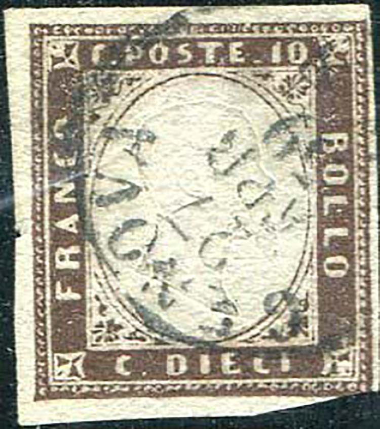 1859 Sardegna, IV emissione, c. 10 ... 