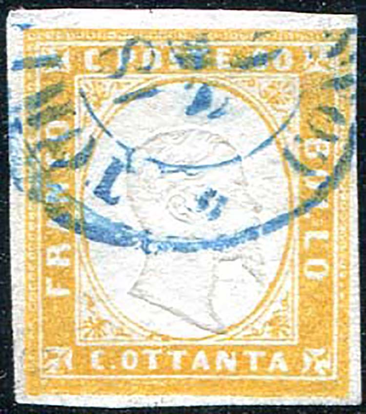 1861 Sardegna, IV emissione, c. 80 ... 