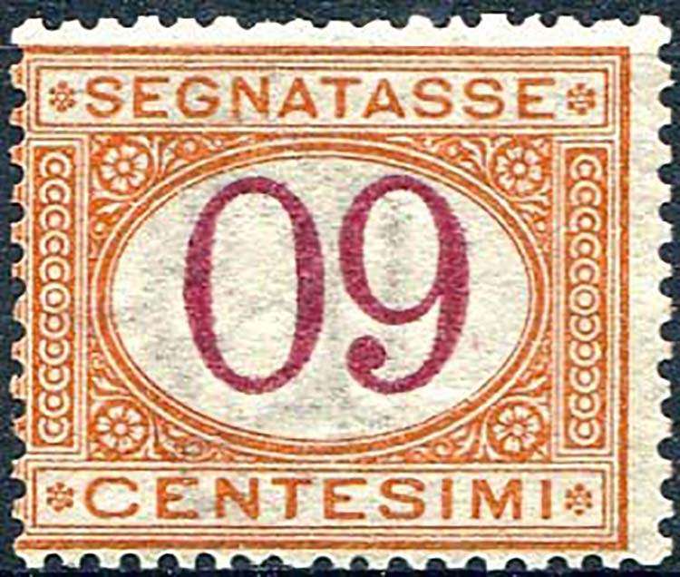 1890/94 Segnatasse, c.60 arancio ... 