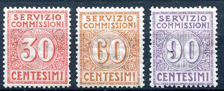 1913 Servizio Commissioni, cifra ... 