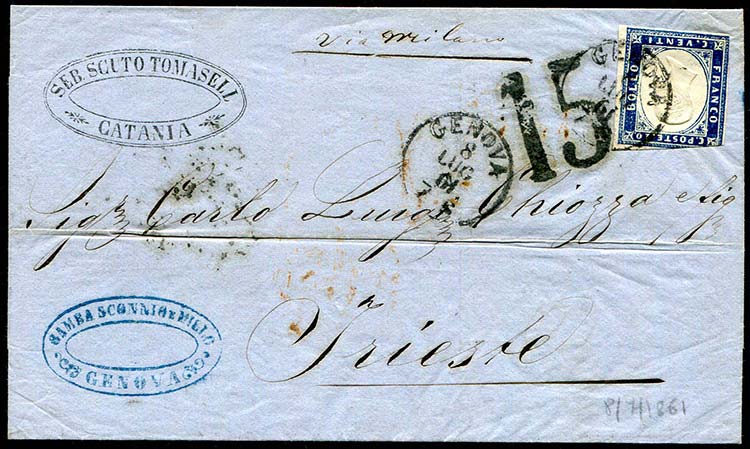 1861 Italia - Forwarder - Lettera ... 