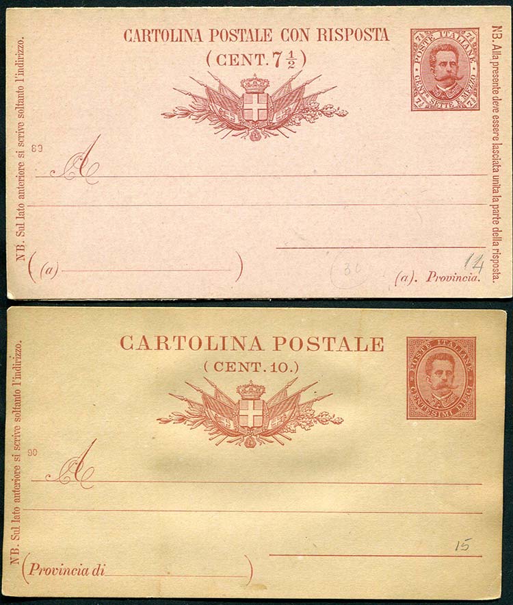 1889/90 Cartolina postale tipo ... 