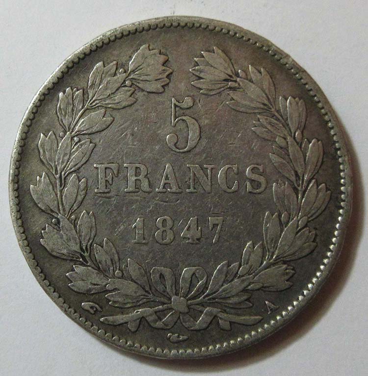 1847 Francia, Luigi Filippo, 5 ... 