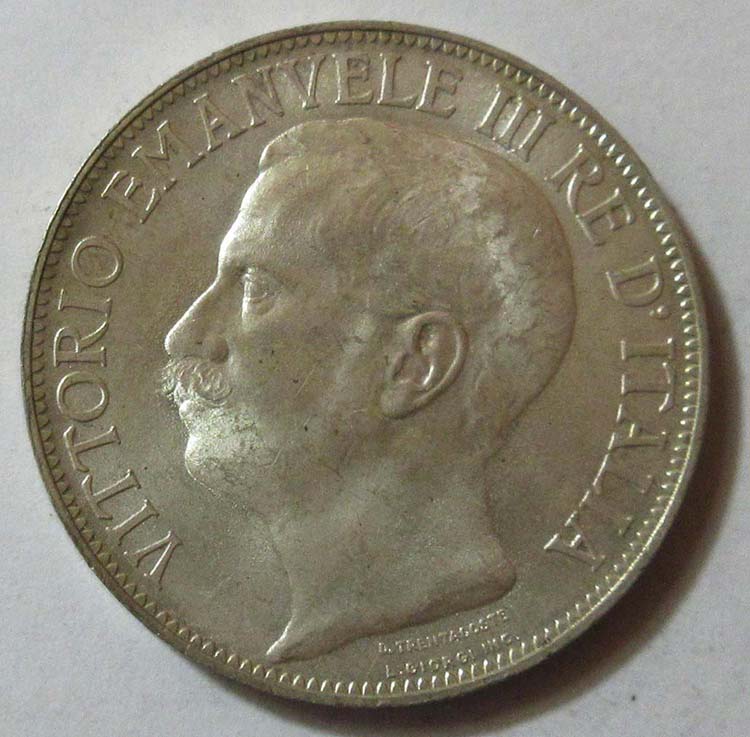 1911 Vitt. Emanuele III, lire 2 ... 