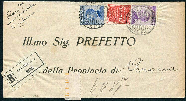 Italia - 1925 - Raccomandata R.R. ... 