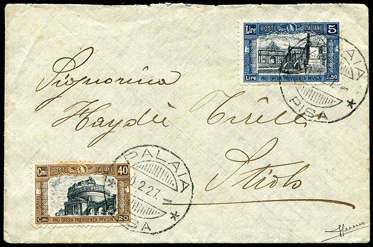 Italia - 1927 - Lettera da Palaia, ... 