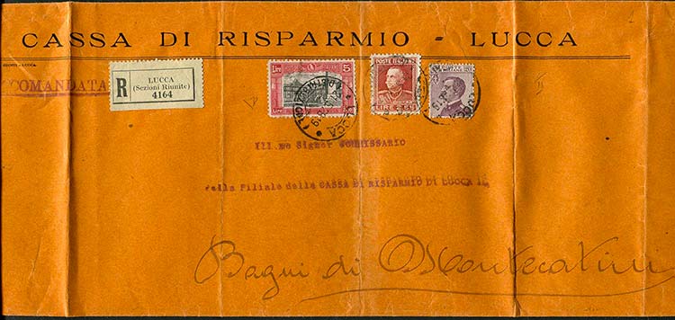 Italy - 1928 - Registered from ... 