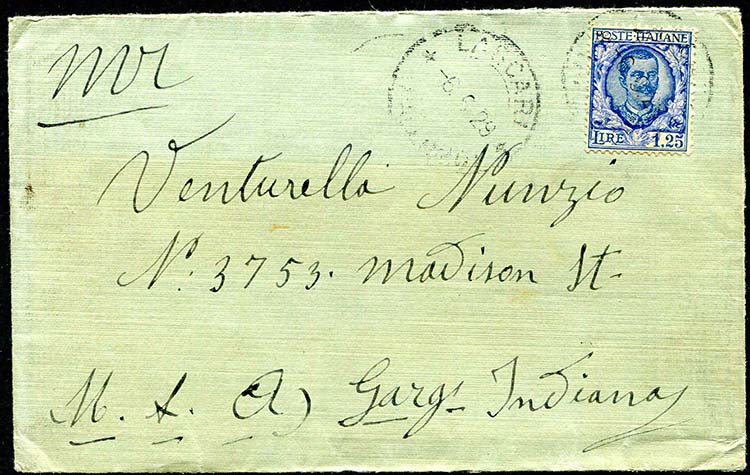 Italia - 1929 - Floreale £1,25, ... 