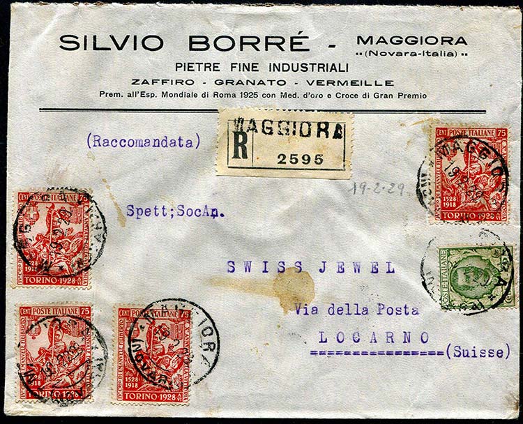 Italia - 1929 - Raccomandata per ... 