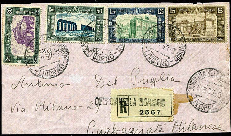 Italy - 1930 - Registered front ... 