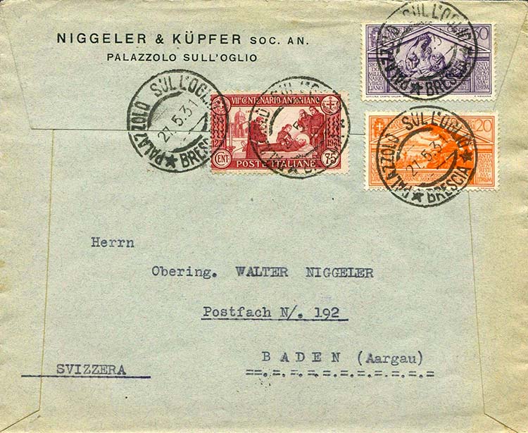 Italy - 1931 - Letter from ... 
