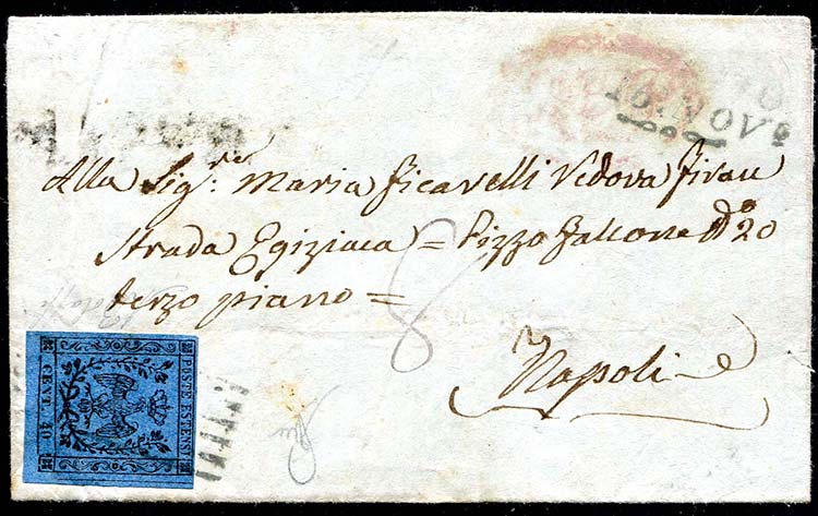 Modena - 1855 - Lettera con testo ... 