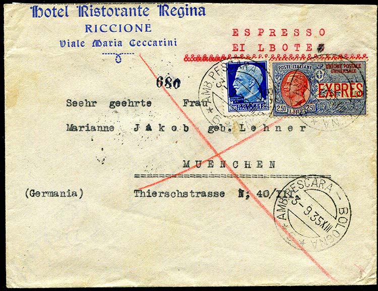 Italy - 1935 - Express for ... 