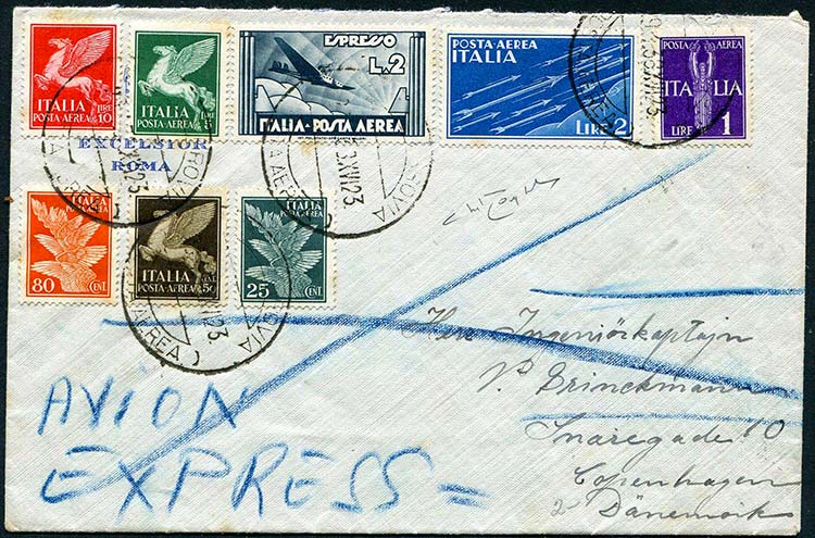 Italy - 1938 - Express airmail to ... 