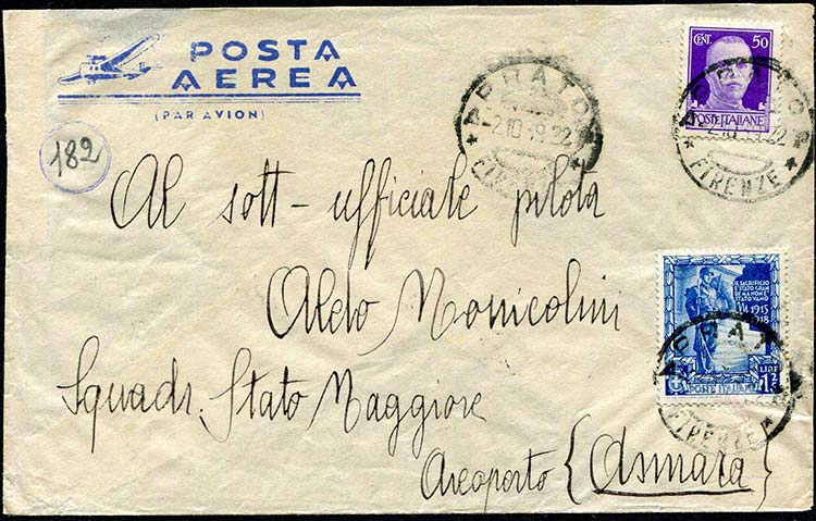 Italy - 1939 - Letter by air from ... 