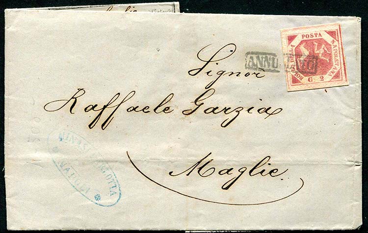 Naples - 1859 - Price list from ... 