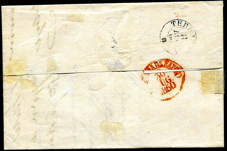 Naples - 1860 - Letter with text ... 