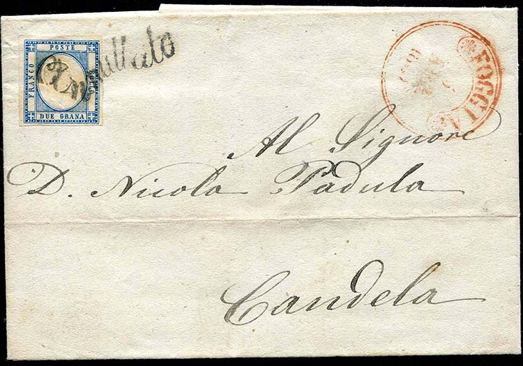 Napoli - 1861 - Lettera da Foggia ... 