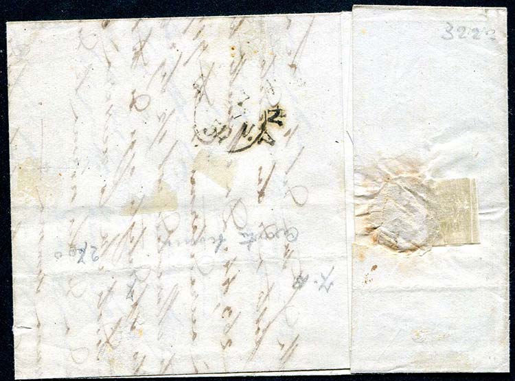 Parma - 1854 - Letter with text ... 