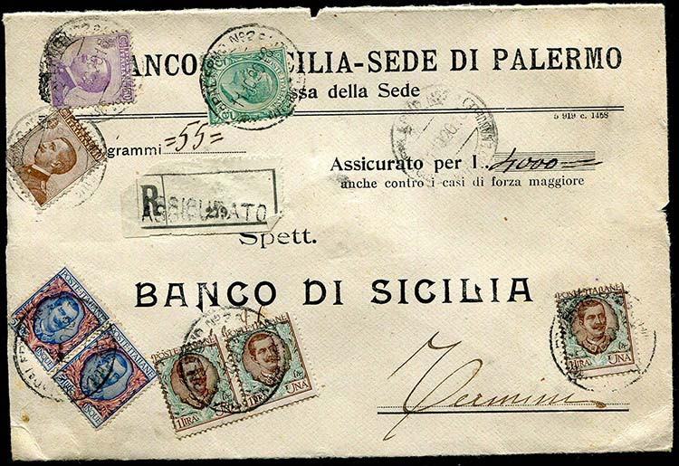 Italia - 1920 - Assicurata per ... 