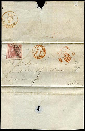 1861 Lettera del 6 gennaio per ... 