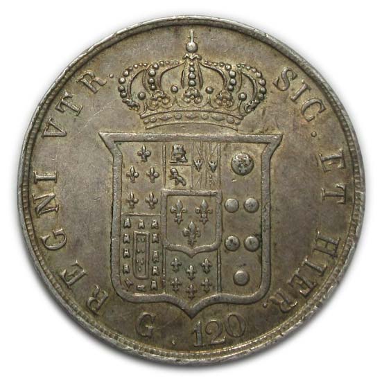 Ferdinando II -1857 - Piastra da ... 
