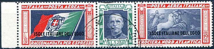 1933 Crociera Balbo, trittico lire ... 