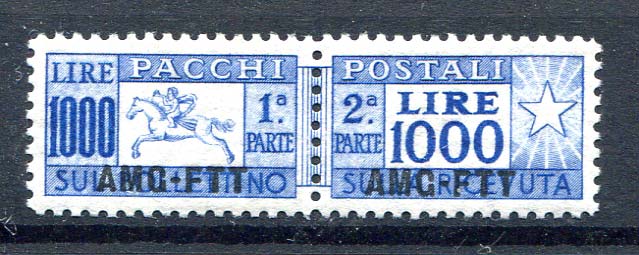 1954 Pacchi postali, lire 1.000 ... 