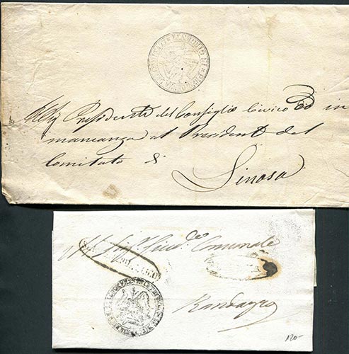 1848 Due lettere di cui una da ... 
