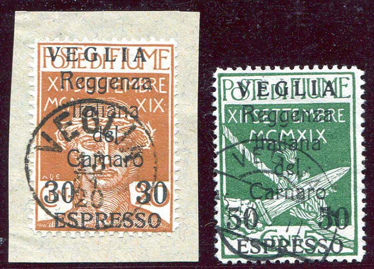 1920 Veglia, espressi, n. 1/2, ... 