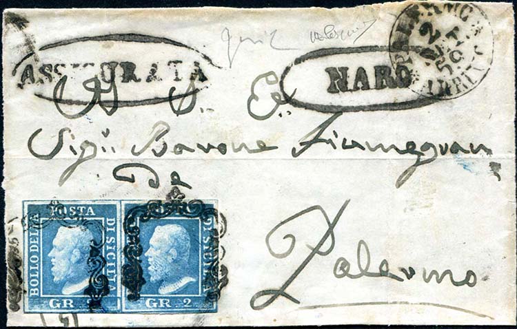 1859 Assicurata da Naro (ovale ... 