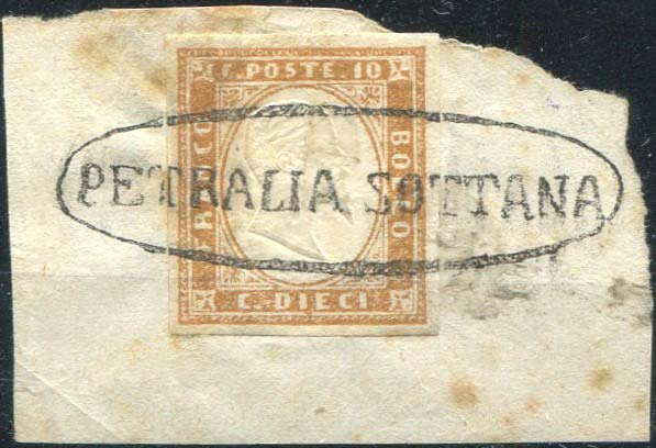 1861 Petralia Sottana, ovale senza ... 