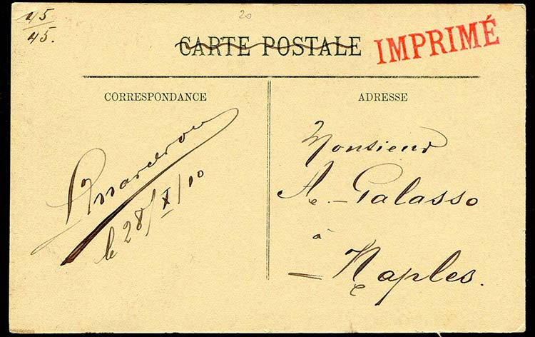 1910 Francia cartolina fotografica ... 