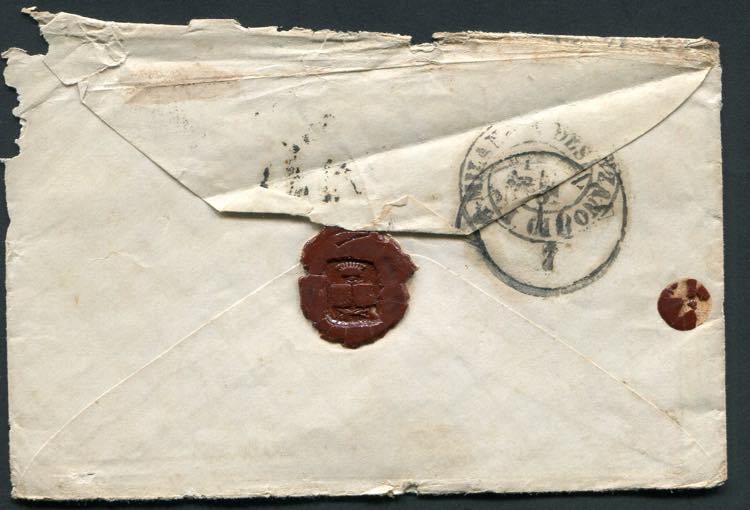 1861 Piccola lettera da Torino a ... 