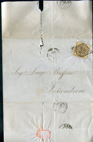 1855 Pontificio lettera da Ancona  ... 