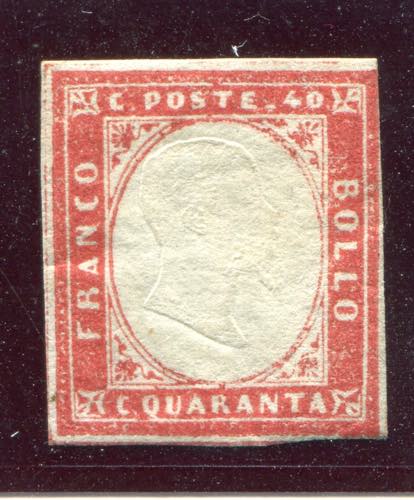 1861 Sardegna c. 40 rosso. MH.
