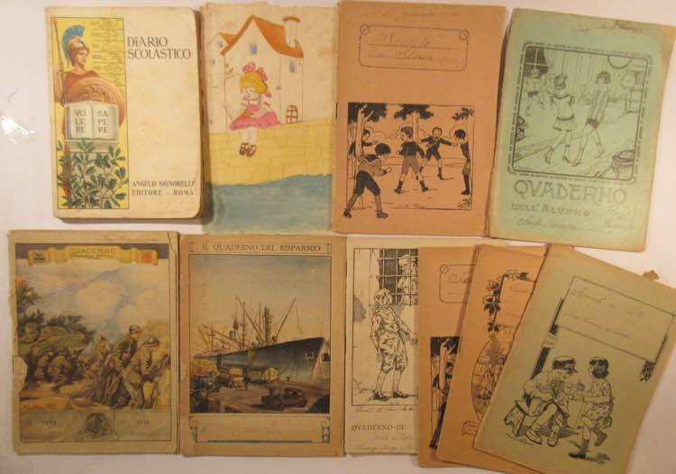 ANTIQUES - School notebooks and ... 